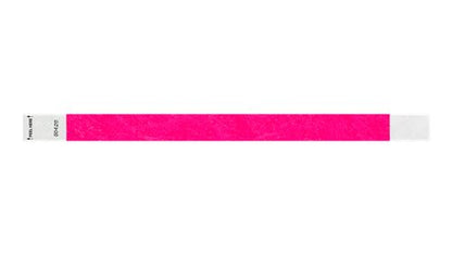 Tyvek 3/4" WRistbands - Litter Free Neon Pink