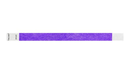 Tyvek 3/4" WRistbands - Litter Free Neon Purple