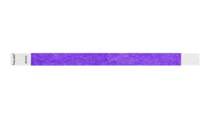 Tyvek 3/4" WRistbands - Litter Free Neon Purple