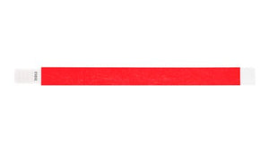 Tyvek 3/4" Wristbands - Qwik Fit Neon Red