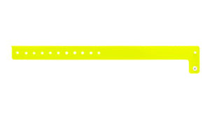 Vinyl Wristbands - Regular Neon Yellow