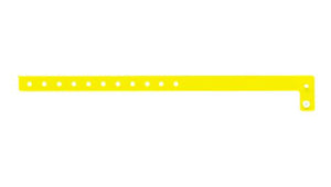 Vinyl Wristbands - Slim Neon Yellow